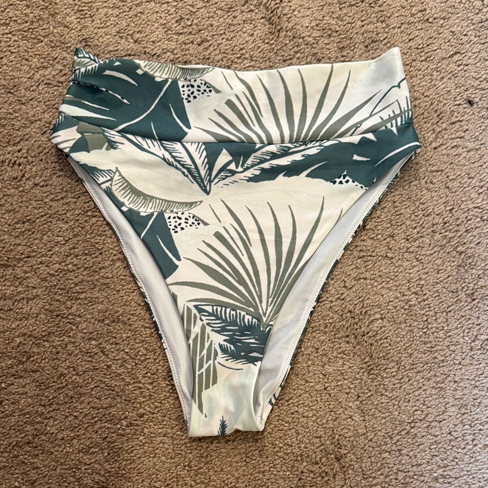 Aerie High Cut Cheeky Bikini Bottom - Small
